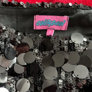 black micro sequin skirt edikted thumbnail 2