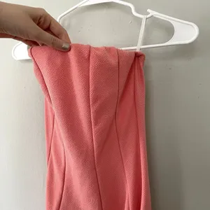 Body Central strapless summer dancing dress peach fit and flare‎ women size XS thumbnail 2