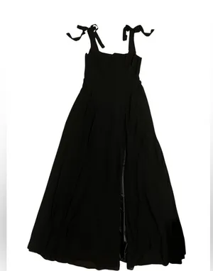 Lulu's Black Love Me Forever Tie-Strap Square Neck Maxi Dress thumbnail 10