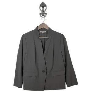 Nordstrom Collection Classic One‑Button Blazer · Wool Blend · Size 14 · Brown thumbnail 9