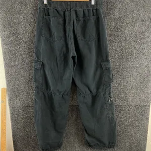 AEROPOSTALE Women's Size M Faded Slate Blue Gray Utility Cargo Pants Canvas Y2K thumbnail 12