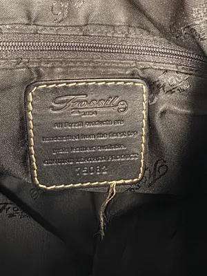 Fossil Black Leather Shoulder Bag thumbnail 7