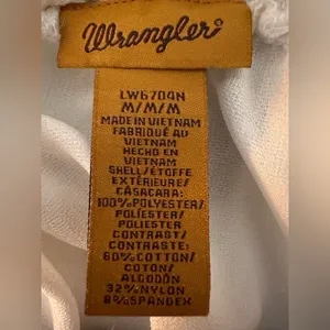 Wrangler White Sleeveless Lace Embroidered Blouse thumbnail 4
