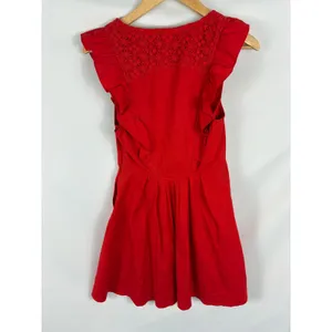 Free People Half Moon Hot Lava Mini Dress Size Small thumbnail 6