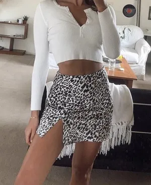Princess Polly Leopard Mini Skirt thumbnail 1