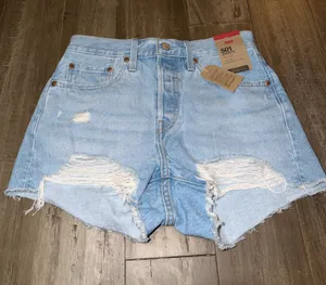 Levi’s 501 Denim Shorts High-Rise NWT thumbnail 1