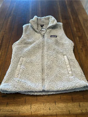 Patagonia Los Gatos Fleece Vest Women’s Medium Gray Full Zip Size M thumbnail 3