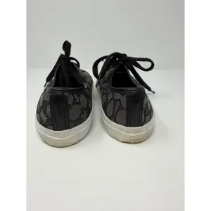 Coach Empire Signature Jacquard Low Top Sneakers Black Charcoal A00248 SIZE 7.5 thumbnail 4