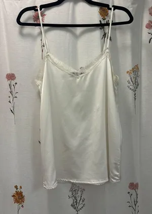 Brandy Melville Lace Trim Champagne Cami thumbnail 1