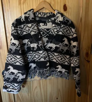 Western vintage horse jacket Black Size M thumbnail 1