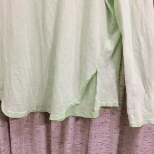 Free People We The Free First Love Lace-Up Tee in Lime thumbnail 5