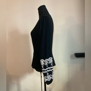 Blue Rain- Wrap black‎ long sleeve shirt thumbnail 7