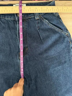 Reformation 28 Miami Pleated Trouser Jeans Tantum Dark Wash Relaxed Office thumbnail 8