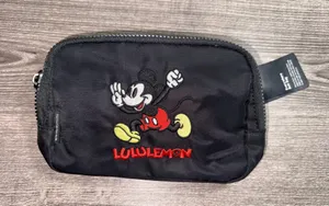 New Disney Parks Lululemon Mickey Everywhere Belt Bag Fanny Pack Black Strap✨ thumbnail 5