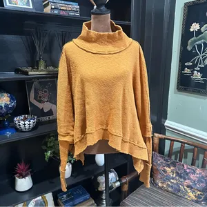Free People We The Free Moon Daisy Pullover – Size Medium – Sunbaby Yellow thumbnail 2