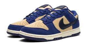 Nike Dunks Low Dunk Sneakers in Deep Royal Blue / Sesame / Midnight Navy thumbnail 1