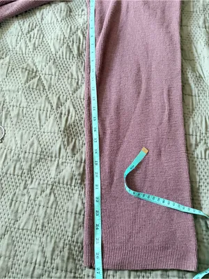 Free People Beach Knit Pants Size S Brown Ribbed Drawstring Lounge Pants thumbnail 8