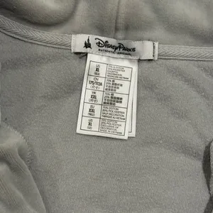 Disney Parks Disneyland Minnie Mouse Velour‎ Rhinestone Zip Up Hoodie Gray XL thumbnail 4