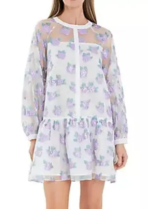 English Factory Floral Organza Dress thumbnail 1