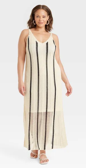Open Work Maxi Sundress - thumbnail 1