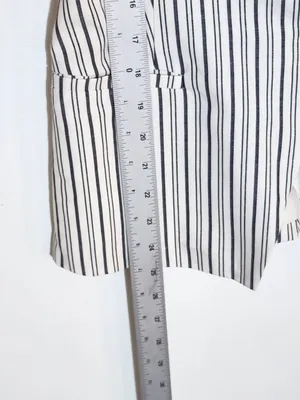 VICI Black and White Stripe Button Down Sleeveless Vest Style Top Sz Large NWOT thumbnail 7