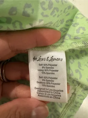 For Love & Lemons Robin Cheetah Midi Dress Green Floral Tie Strap Size S thumbnail 10