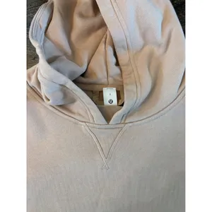 Lululemon All‎ Yours Hoodie Women 8 Pecan Tan Oversized Cotton Fleece NWOT thumbnail 7