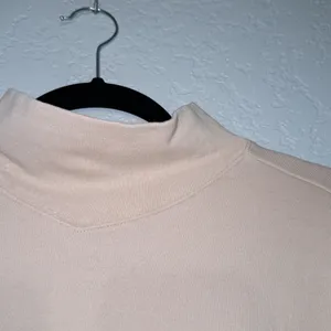 Madewell Avalon Pink Hemp-Cotton Mockneck Sweatshirt Size Medium thumbnail 7