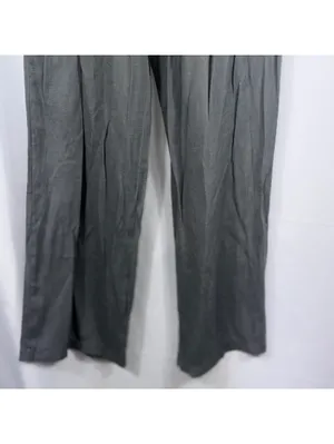 Black Smocked Waist Wide Leg Pants Size M thumbnail 4