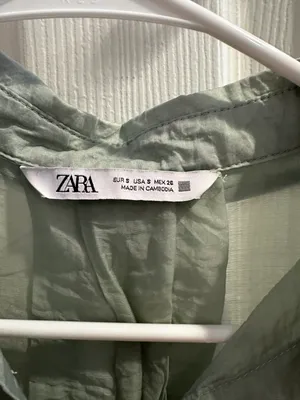 ZARA Sheer Button Down thumbnail 5