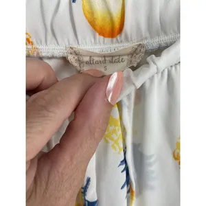 Altar'd State Womens Maxi Skirt Tropical Pineapple Lemon Print White Small thumbnail 5