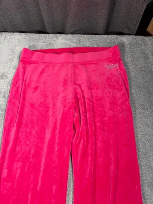 Juicy couture large Pink Velour sweatpants thumbnail 2