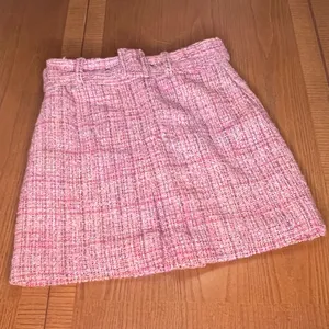 Lovers‎ + Friends REVOLVE Amira Notched Front Tweed Mini Skirt Belt Pink Size XS thumbnail 6