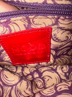 Vtg Hobo The Original Leather Lauren Double Frame Clutch Wallet Kiss Lock. thumbnail 6