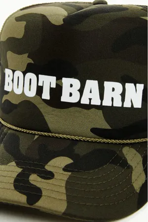 BOOT BARN CAMO PRINT LOGO BALL CAP Green thumbnail 5