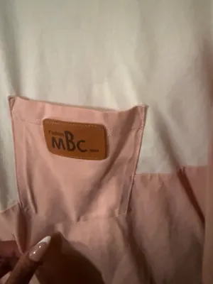 Cropped oversized t shirt Pink thumbnail 2
