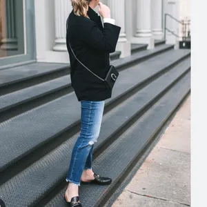 J. CREW Sophie‎ Open Front Sweater Blazer in Black Knit Jacket size Small thumbnail 2