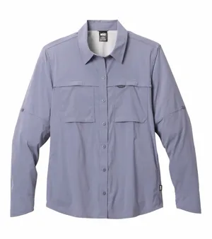REI Co-op Sahara Long-Sleeve Hiking Button Down Shirt Size Large thumbnail 1