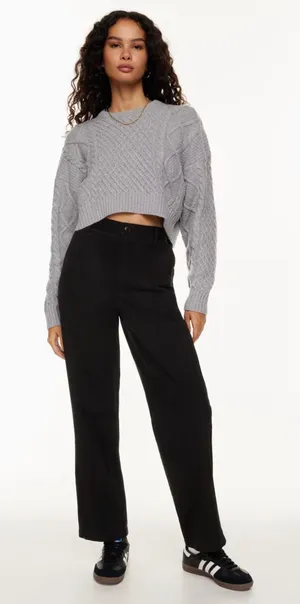 Aritzia Sunday Best Jaden‎ Pant High Waist Chino Utility Black Size 4 thumbnail 1