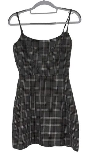 Reformation Plaid Mini Dress Size 0‎ Spaghetti Strap Fit & Flare Preppy Academia thumbnail 1