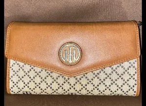 Tommy Hilfiger Gold-Tone Monogram Flap Wallet thumbnail 1