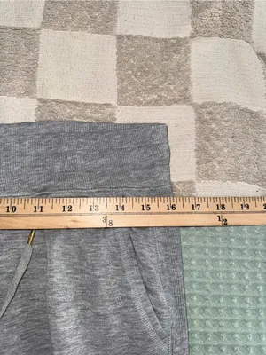 Lauren Ralph Lauren Gray Knit Jogger Pants Womens Size M Drawstring Tapered thumbnail 3