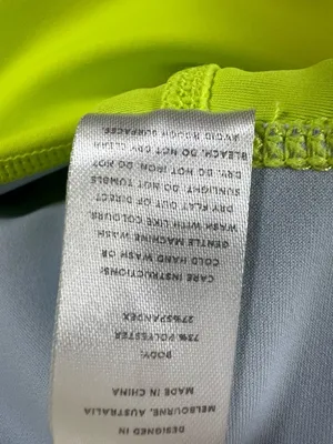 Wilo the Label Colorblock Biker Shorts Neon Lime & Gray Athletic Gym Yoga Medium thumbnail 9