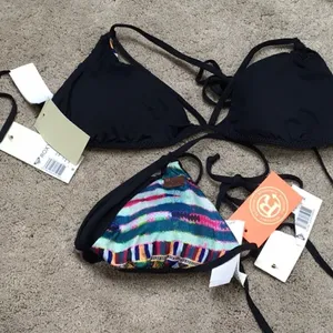 ROXY reversible multicolored bikini top. NWT thumbnail 10