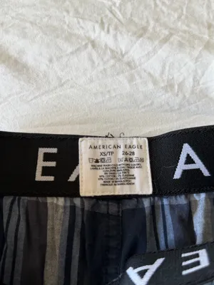 American Eagle blue plaid boxer shorts thumbnail 2