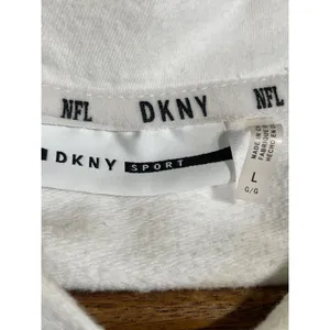 DKNY Sport Pullover Hoodie Pittsburg Steelers Maddie Crop White Size Large thumbnail 7