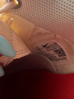 Nike Air Force 1’s Low-Top Sneakers in Cream tan and Orange thumbnail 5