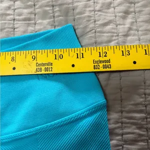 NUX Blue Leggings‎ 7/8 Size Medium NWOT Compression thumbnail 5
