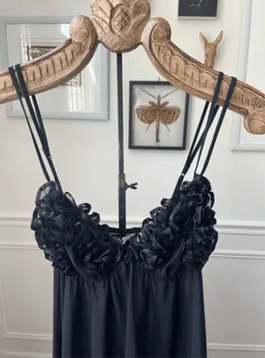 Victoria’s Secret Black Teddy Neglige Lingerie L thumbnail 4