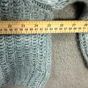 Kimchi Blue Sweater Women M Blue Crochet Pullover‎ Soft Girl Cottagecore Boho thumbnail 4